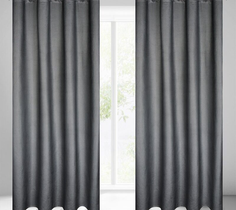 Zasłona gotowa Darcy czarna 140 X 250 cm – do salonu i sypialni