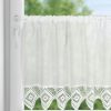 Firana gotowa Isaac biała 150 x 30 cm – do kuchni i jadalni