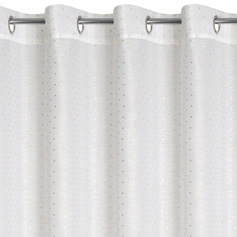 Firana gotowa SIBEL biała 140 x 250 cm – subtelnie rozprasza światło