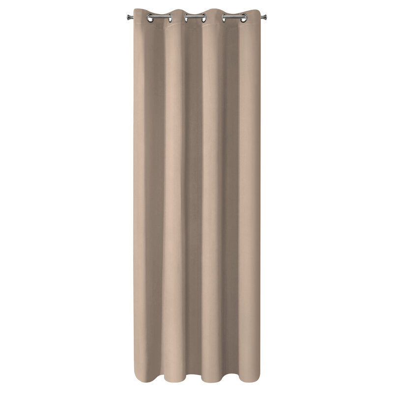 Zasłona gotowa Logan beżowa 135 x 250 cm – zapewnia zaciemnienie