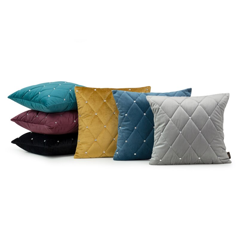 POSZEWKA VELVET 37 45 X 45 CM CIEMNOFIOLETOWY