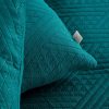 Narzuta microfibra turkusowa 200 x 220 cm – odmieni wygląd sypialni