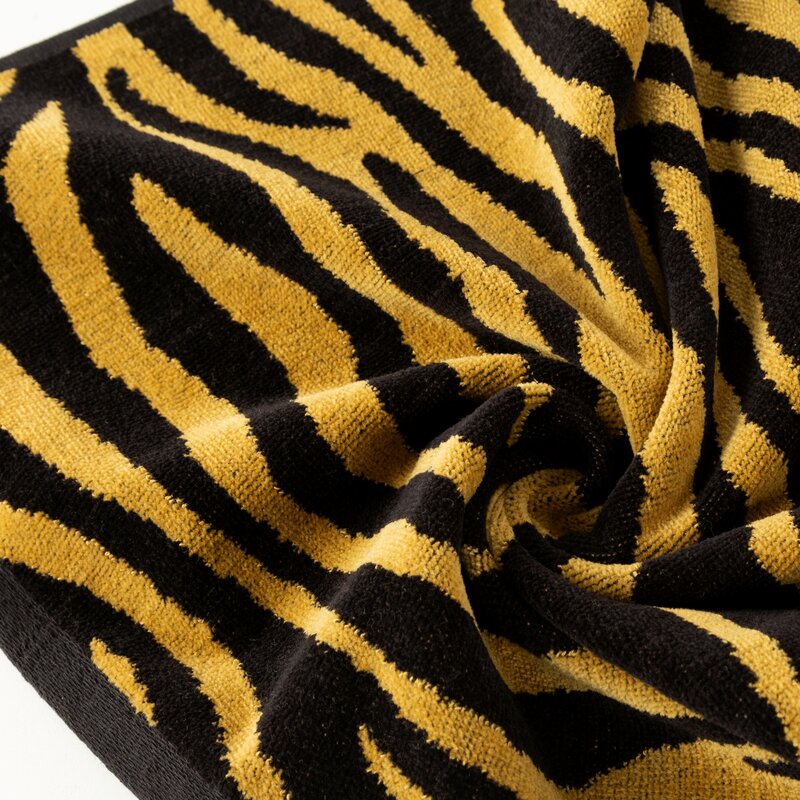 RĘCZNIK ZEBRA 50 X 90 CM CZARNY