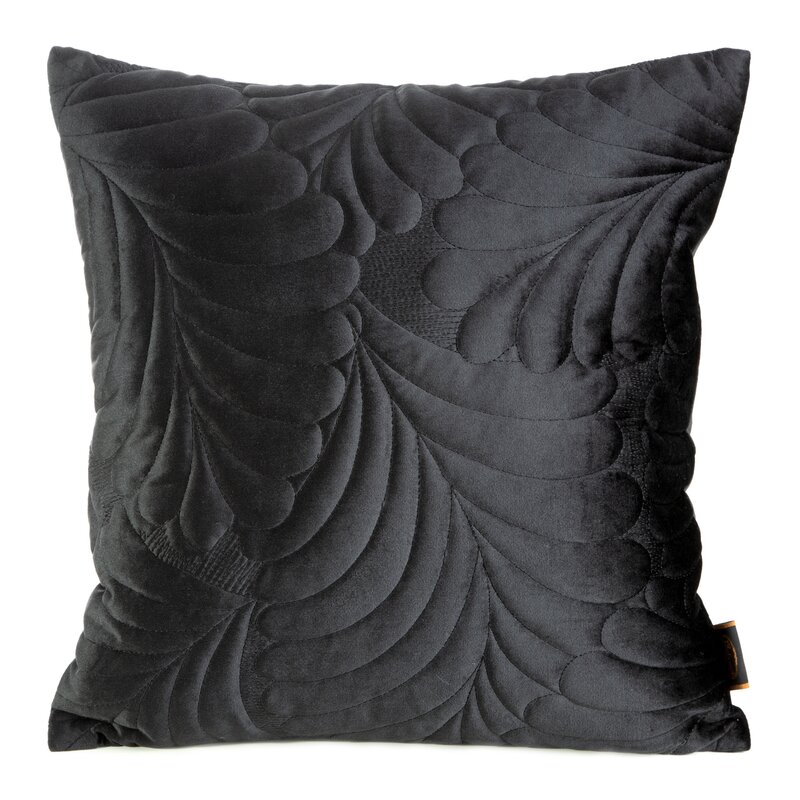 Poszewka welwetowa RIA4 czarna 45 x 45 cm – wprowadzi luksus