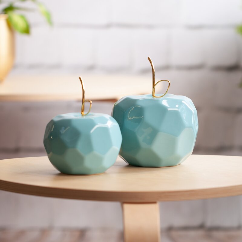 Figurka ceramiczna Apel niebieska 13 x 10 cm – doda charakteru wnętrzu
