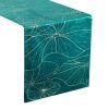 Obrus błyszczący Blink ciemnoturkusowy 35 x 180 cm – na rodzinne obiady