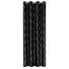 Zasłona gotowa Pierre Cardin Margo czarna 140 X 250 cm – z aksamitnego welwetu