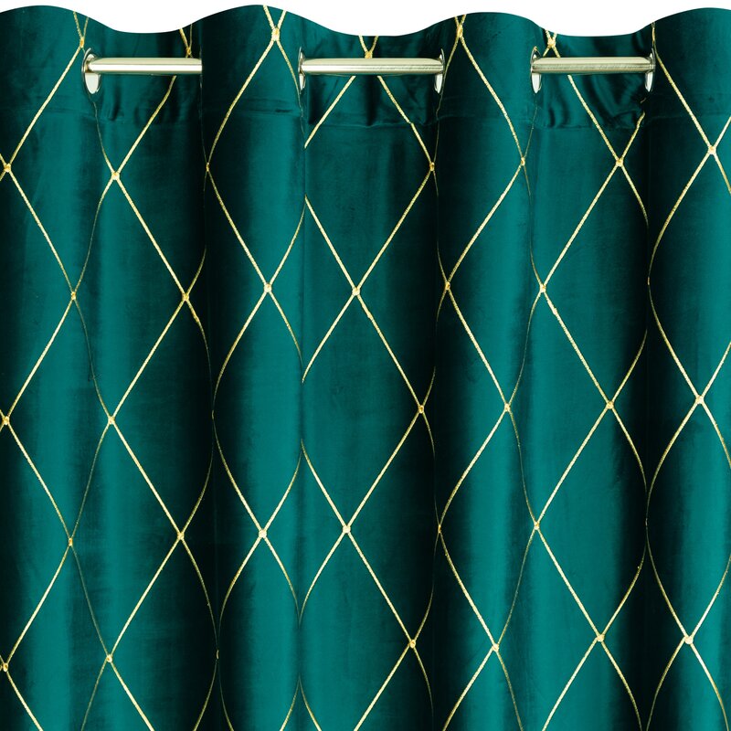 Zasłona welwetowa Pierre Cardin Margo turkusowa 140 X 250 CM – miękka i przytulna