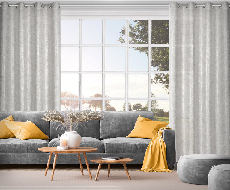 Zasłona gotowa Blanka srebrna 140 x 250 cm – zaciemnia pomieszczenie