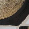 Obraz ręcznie malowany geometryczny biały 80 X 100 cm – do salonu i sypialni