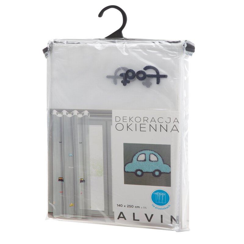 Firana gotowa Alvin biała 140 x 250 cm – wprowadza radość