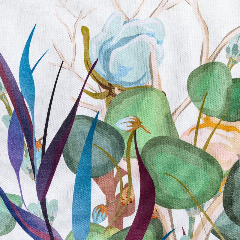 Obrus z nadrukiem botanicznym biały 30 x 40 cm – doda uroku posiłkom