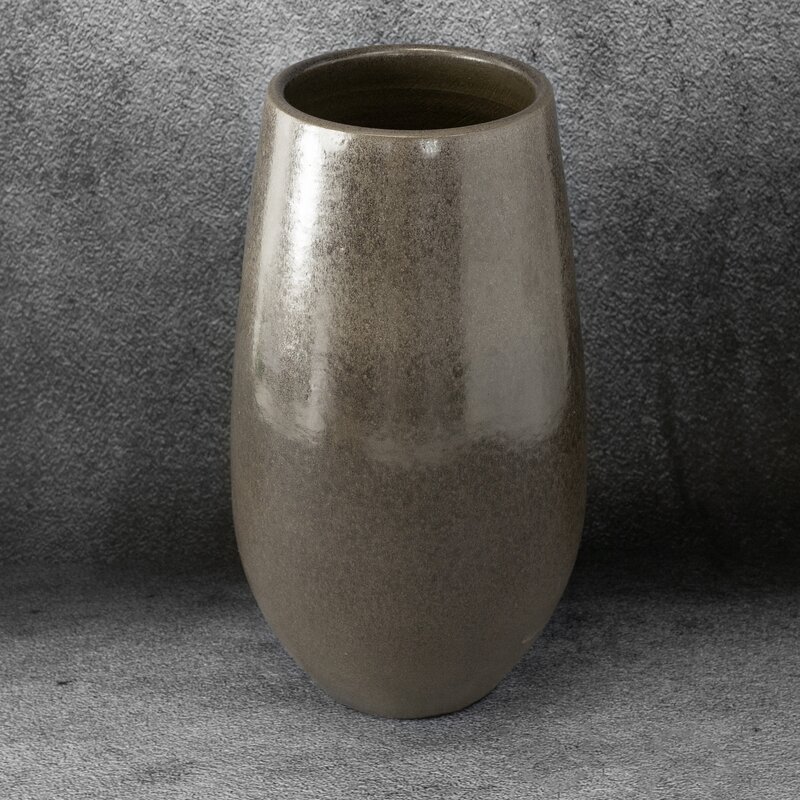 WAZON DEKORACYJNY NYLA (04) FI 19 X 33 CM CIEMNOBRĄZOWY