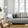Zasłona gotowa Kendal popielata 140 x 250 cm – rozprasza światło