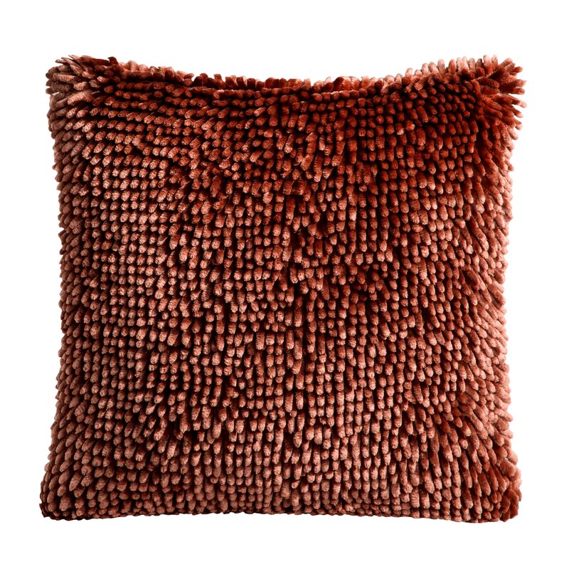 Poszewka Shaggy ruda 40 x 40 cm – wprowadzi ciepło