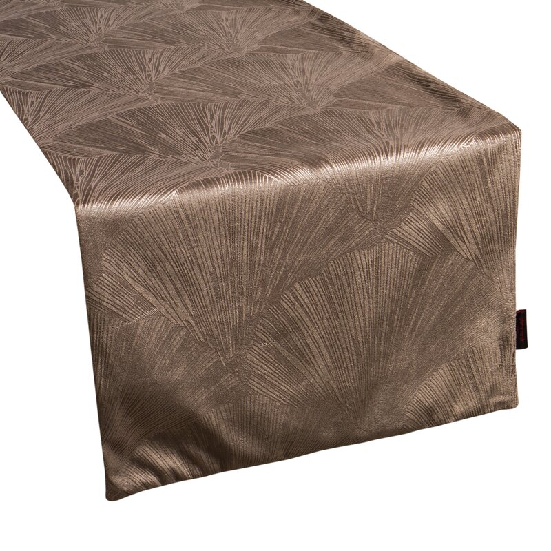 Bieżnik welwetowy Pierre Cardin brązowy 40 x 140 cm – doda blasku stołowi