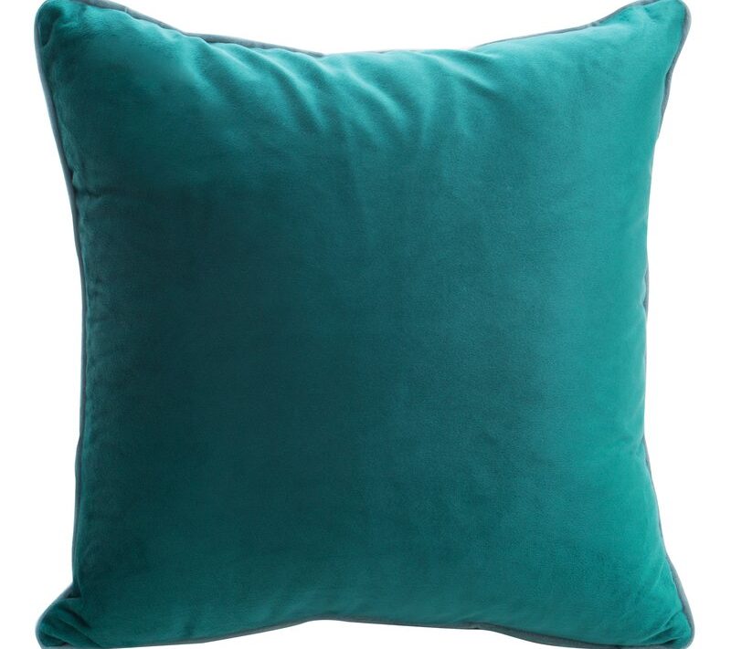 Poszewka velvet ciemnoturkusowa 40 x 40 cm – odświeża wnętrze