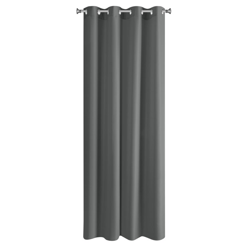 Zasłona gotowa Rita grafitowa 140 x 250 cm – zaciemniająca i stylowa