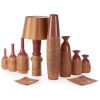 Wazon ceramiczny Elda czerwony 16 x 48 cm – idealny na kwiaty