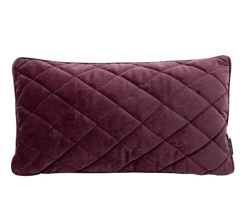 Poszewka Velvet 29 bordowa 30 X 50 CM – miękka i pikowana
