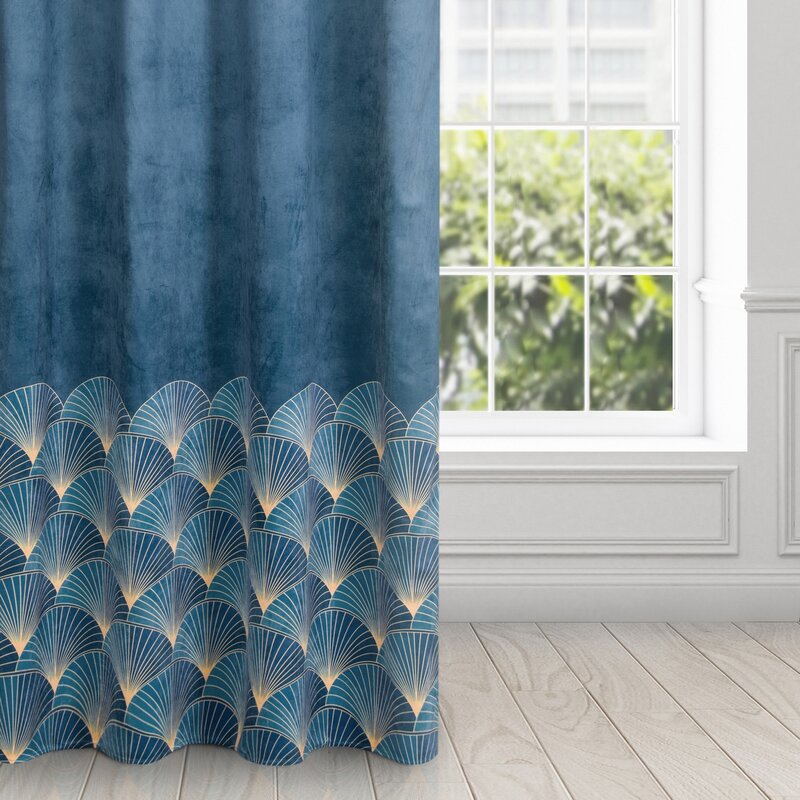 Zasłona gotowa Gina granatowa 140 x 250 cm – zaciemnia pomieszczenie