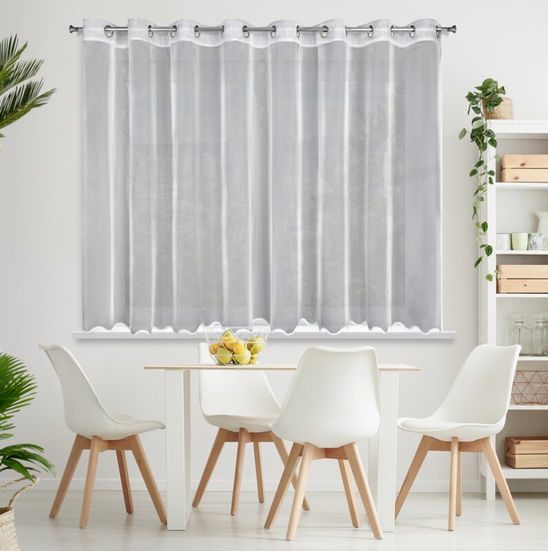 Firana gotowa Liz biała 300 x 145 cm – rozświetla wnętrze