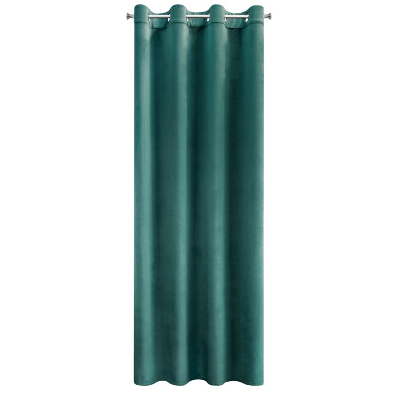 Zasłona gotowa turkusowa 140 x 250 cm – zaciemnia pomieszczenie