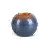 Świecznik ceramiczny Nessa niebieski fi 10 x 9 cm – do salonu i sypialni