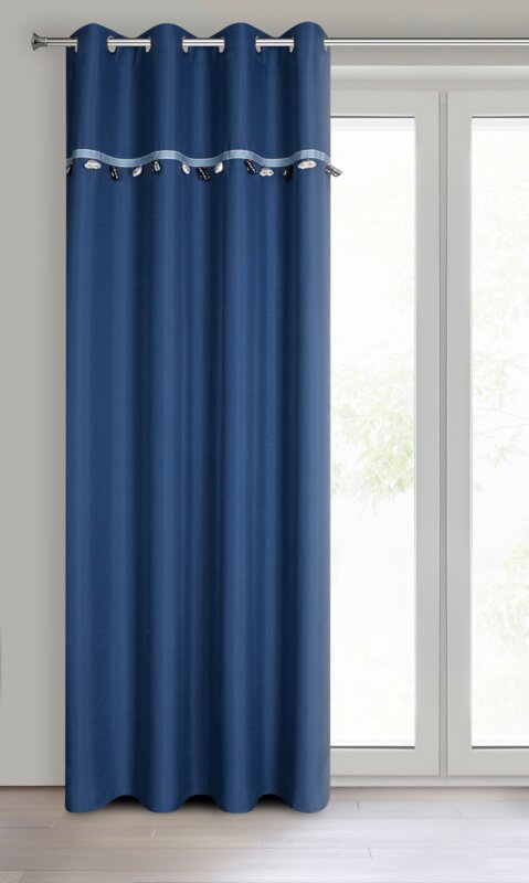 Zasłona gotowa Car 2 ciemnoniebieska 140 x 250 cm – zaciemnia pokój