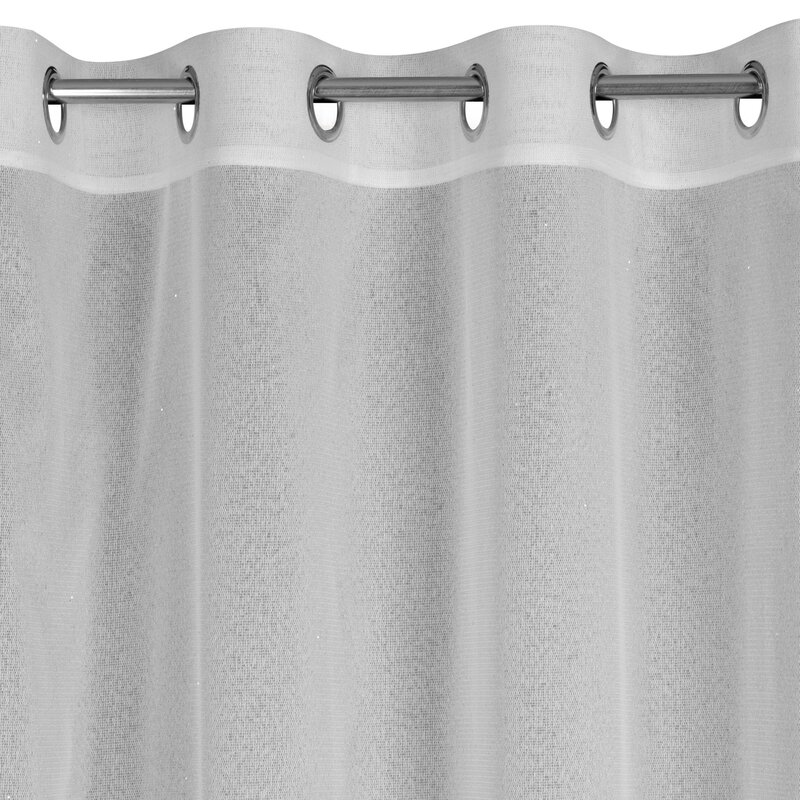 Zasłona gotowa Kejti biały 140 x 250 cm – rozprasza światło