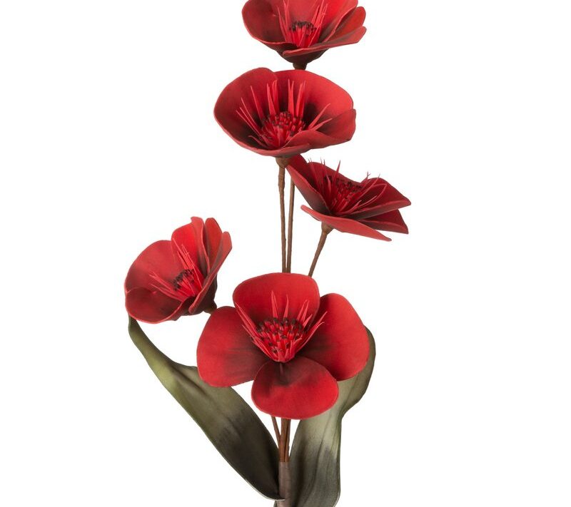 Kwiat dekoracyjny Flore czerwony 13 X 82 cm – nie wymaga pielęgnacji