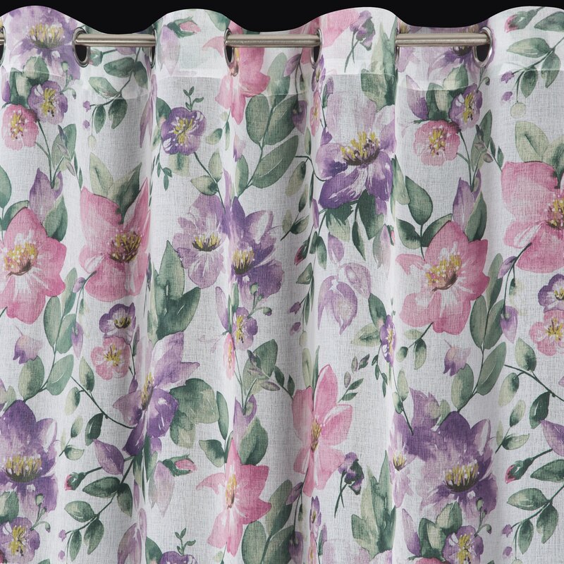 ZASŁONA GOTOWA IRIS 135 X 250 CM BIAŁY