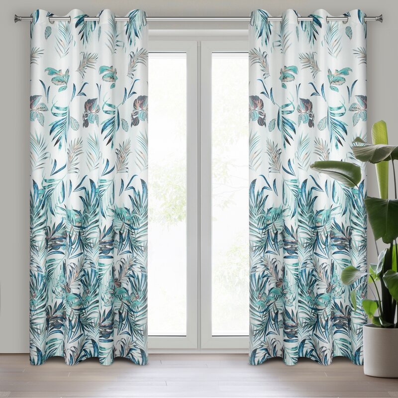 Zasłona gotowa D91 Pilar granatowa 140 x 250 cm – wprowadza świeżość