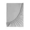 Prześcieradło z gumką Basic srebrne 180 X 200 X 30 CM – elastyczne i trwałe