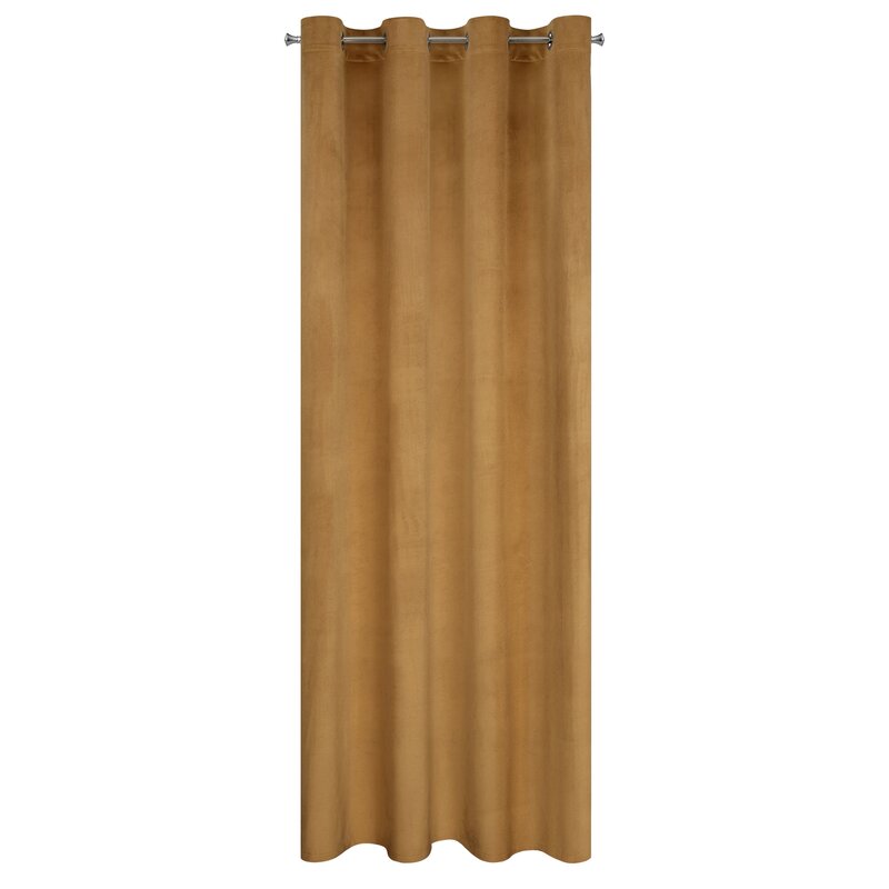 Zasłona gotowa miodowa 140 x 250 cm – subtelnie zaciemnia