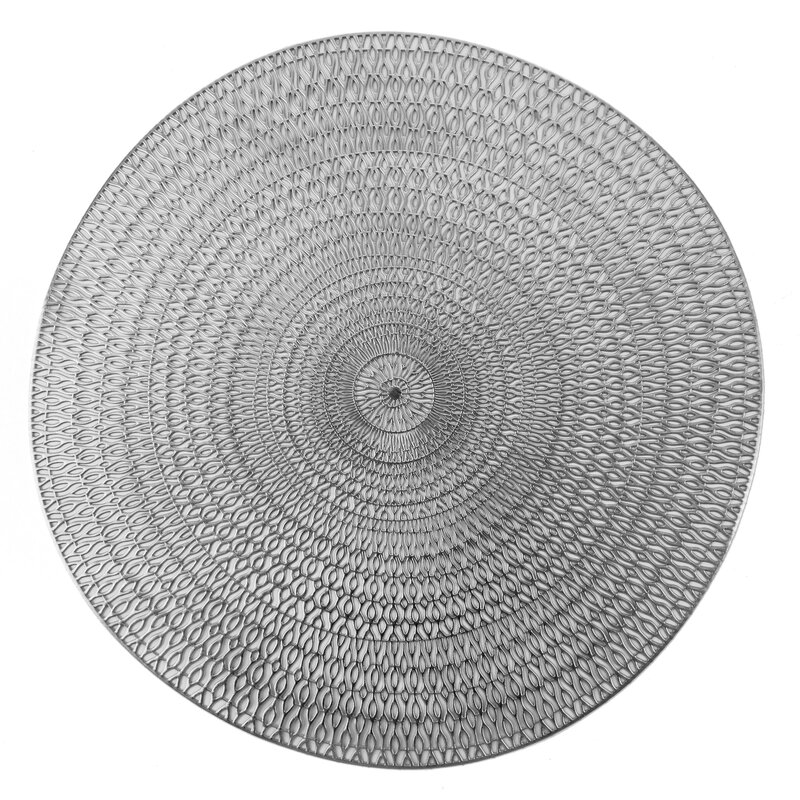 PODKŁADKA ROMI FI 38 CM SREBRNY