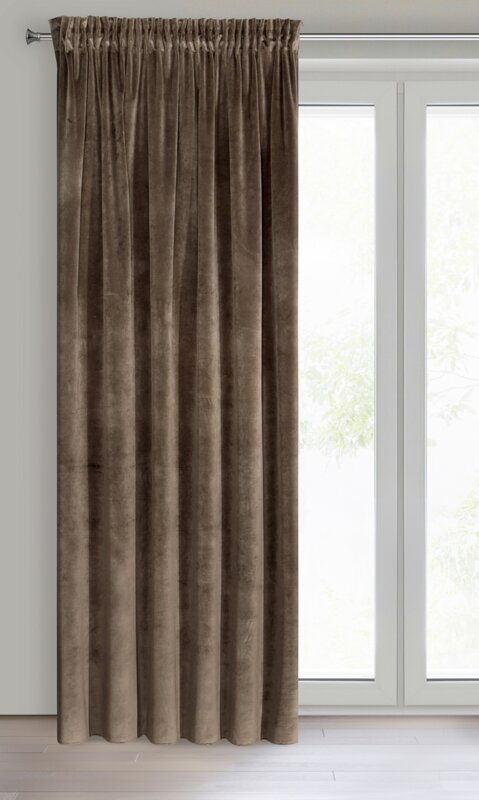 Zasłona gotowa Villa brązowa 140 x 270 cm – zaciemnia pomieszczenie