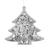 OZDOBA ŚWIĄTECZNA PL 12 X 11 CM SREBRNY SW/OZD/PL/62B/SR 12X11CM SREB