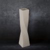 Wazon ceramiczny RISO kremowy 9 x 9 x 39 cm – na suszone kwiaty