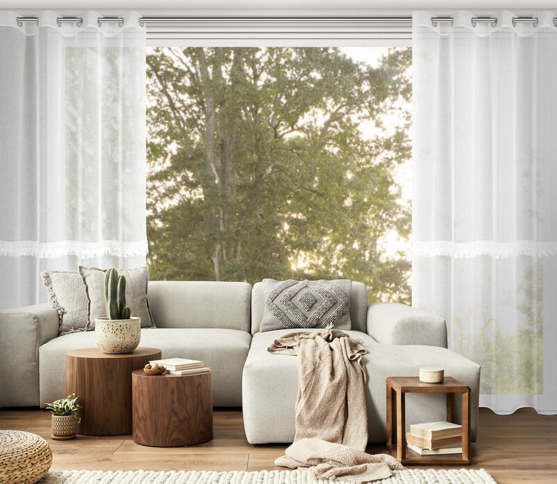 Firana gotowa Roxana biała 140 x 250 cm – rozjaśnia wnętrze