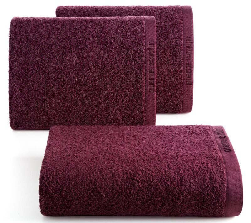 Ręcznik Pierre Cardin EVI burgundowy 50 X 90 cm – miękki i chłonny