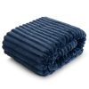 Koc flano D91 SOFT granatowy 150 X 200 CM – miękki i przytulny