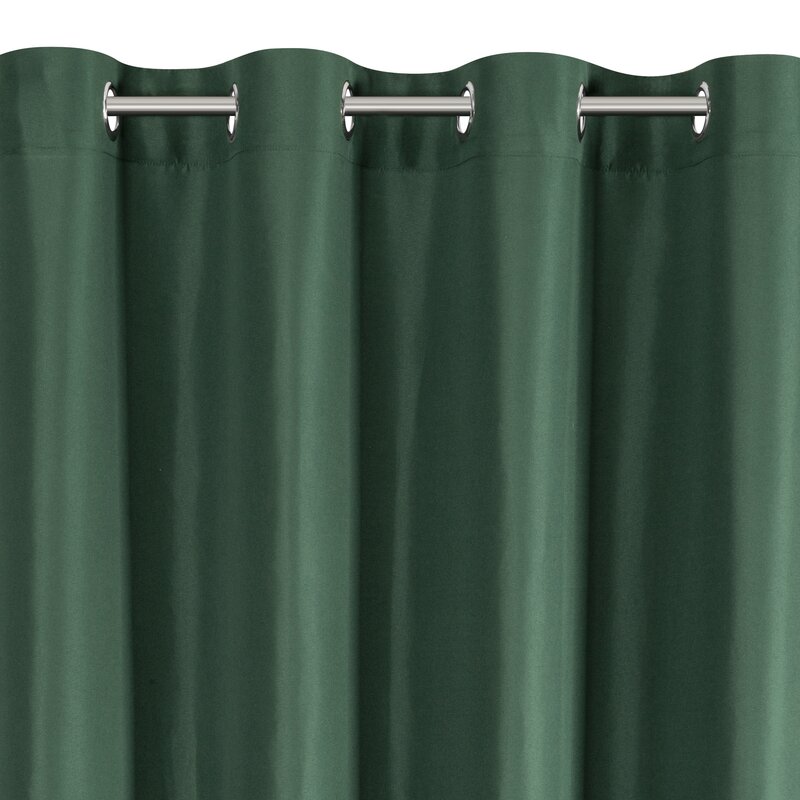 Zasłona gotowa ADARI ciemnozielona 140 X 250 CM – tworzy przytulny nastrój