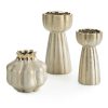 Wazon ceramiczny Merin złoty O 13 x 25 cm – na suszone kwiaty