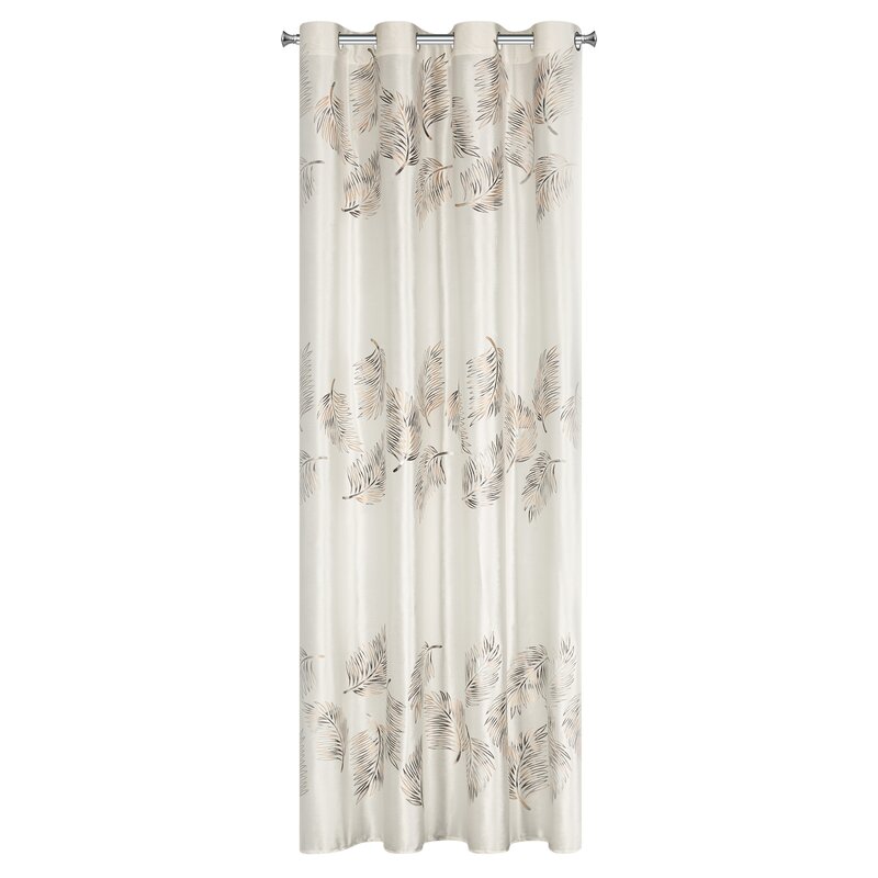 Zasłona gotowa Idalia kremowa 140 x 250 cm – zaciemnia i zdobi