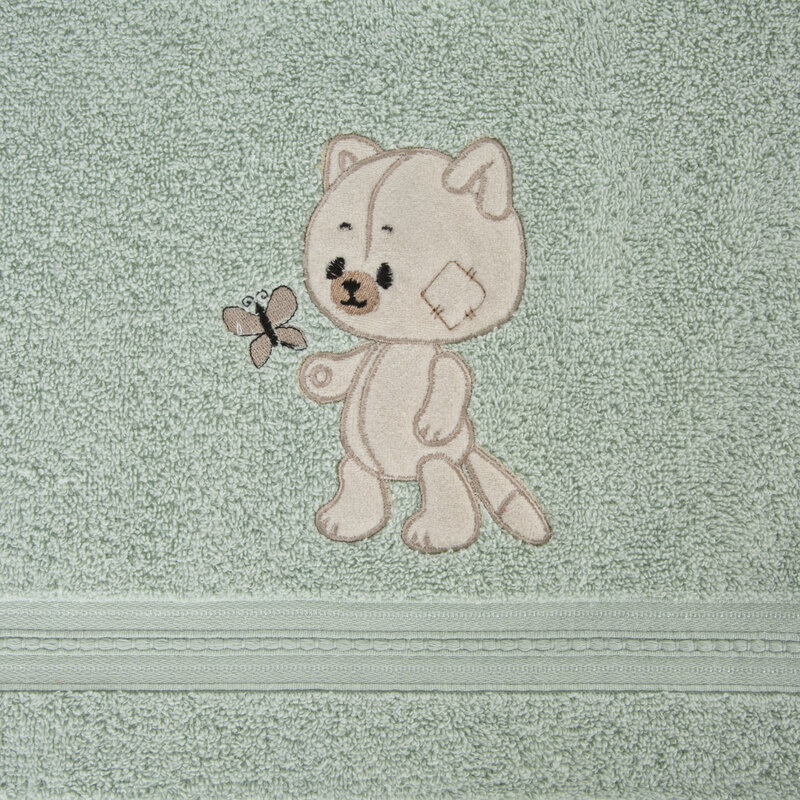 RĘCZNIK DZIECIĘCY BABY66 70 X 140 CM MIĘTOWY