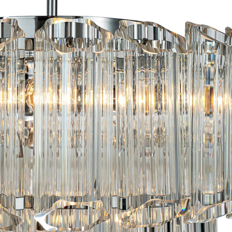 Lampa wisząca DANA transparentna 50 x 150 cm – rozświetli wnętrze