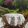 Obrus tarasowy Garden kremowy O 150 cm – dodaje uroku aranżacji