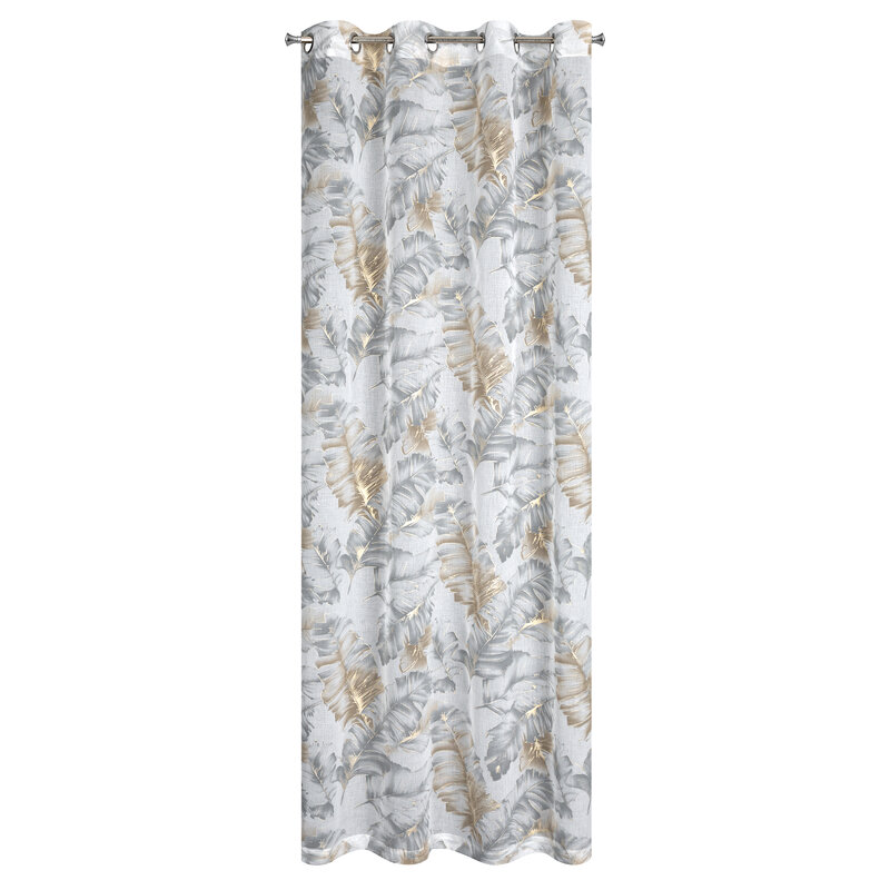 Zasłona gotowa Layla biała 140 X 250 CM – delikatnie rozpraszająca światło