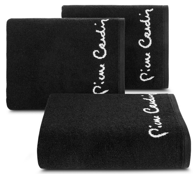 Ręcznik Pierre Cardin czarny 70 x 140 cm – miękki i chłonny